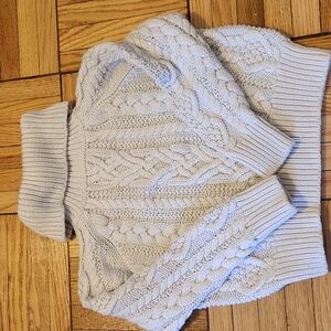 POLO Ralph Lauren kids sz small (7) cableknit sweater turtleneck